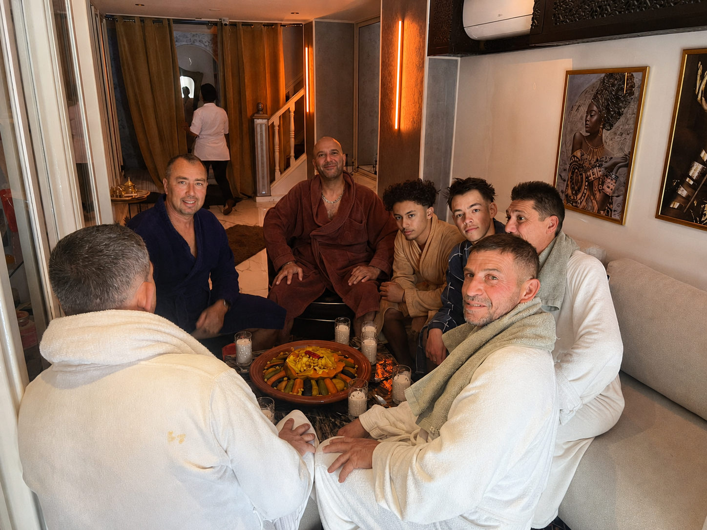 Clients au spa